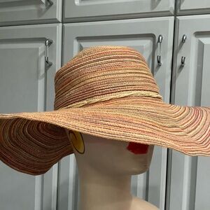 Sun Hat: Stylish Multicolor Wide Woven Brim Beach,Cruise Hat